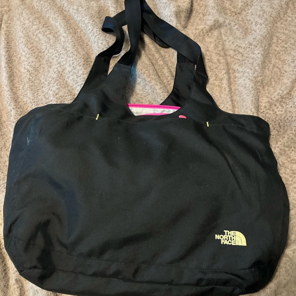 The North Face Black and Pink Tote Bag